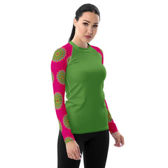 Seaside Mandala Women's Rash Guard - Beyond T-shirts