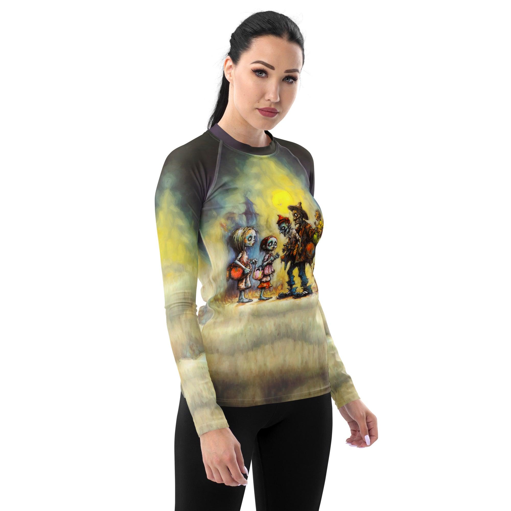 Witchy Brew Women's Halloween Rash Guard - Beyond T-shirts