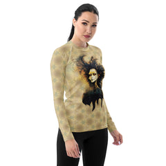 Spiderweb Sensation Women's All-Over Print Rash Guard - Beyond T-shirts