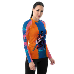 Disco Diva All-Over Print Women's Rash Guard - Beyond T-shirts