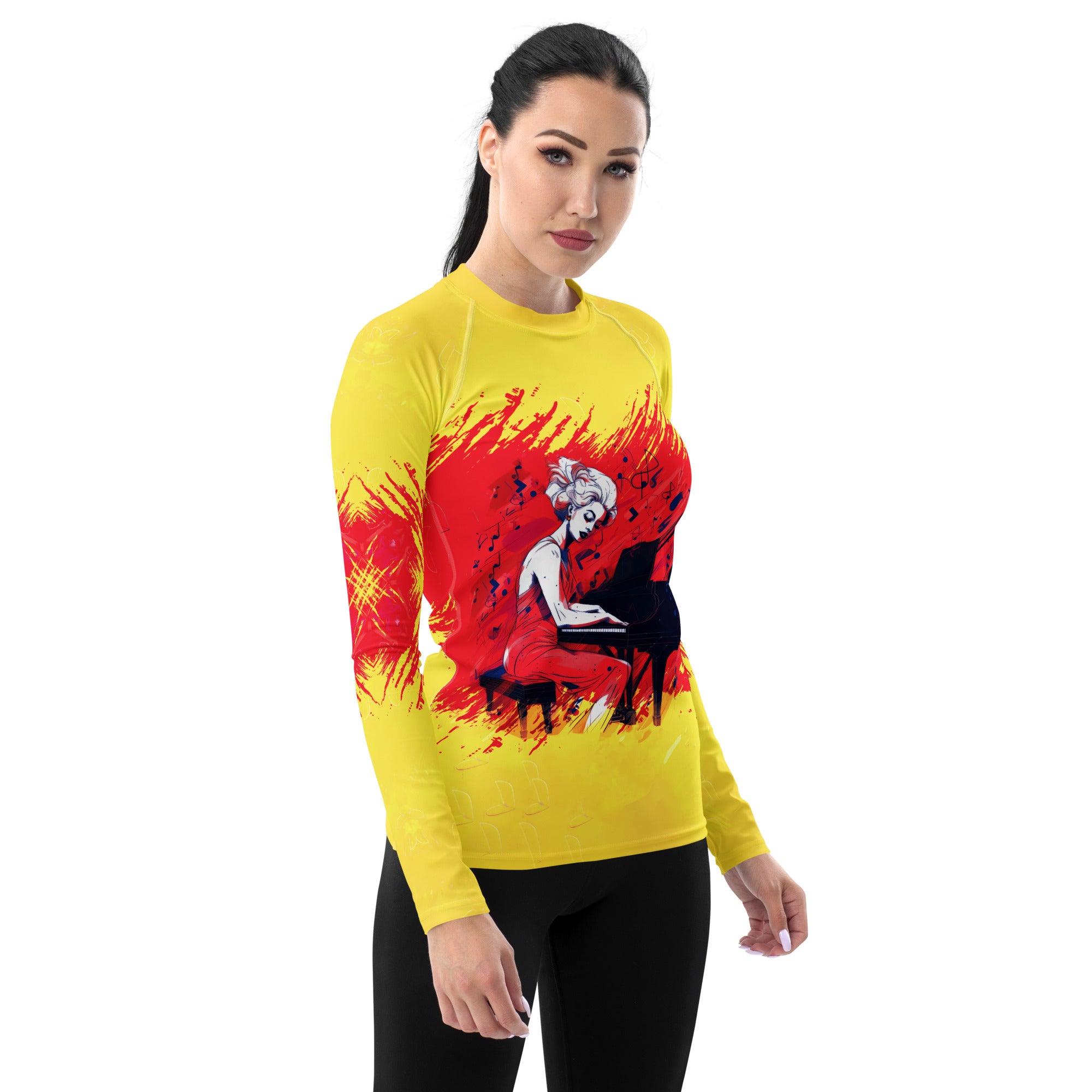 Electric Guitar All-Over Print Women's Rash Guard - Beyond T-shirts