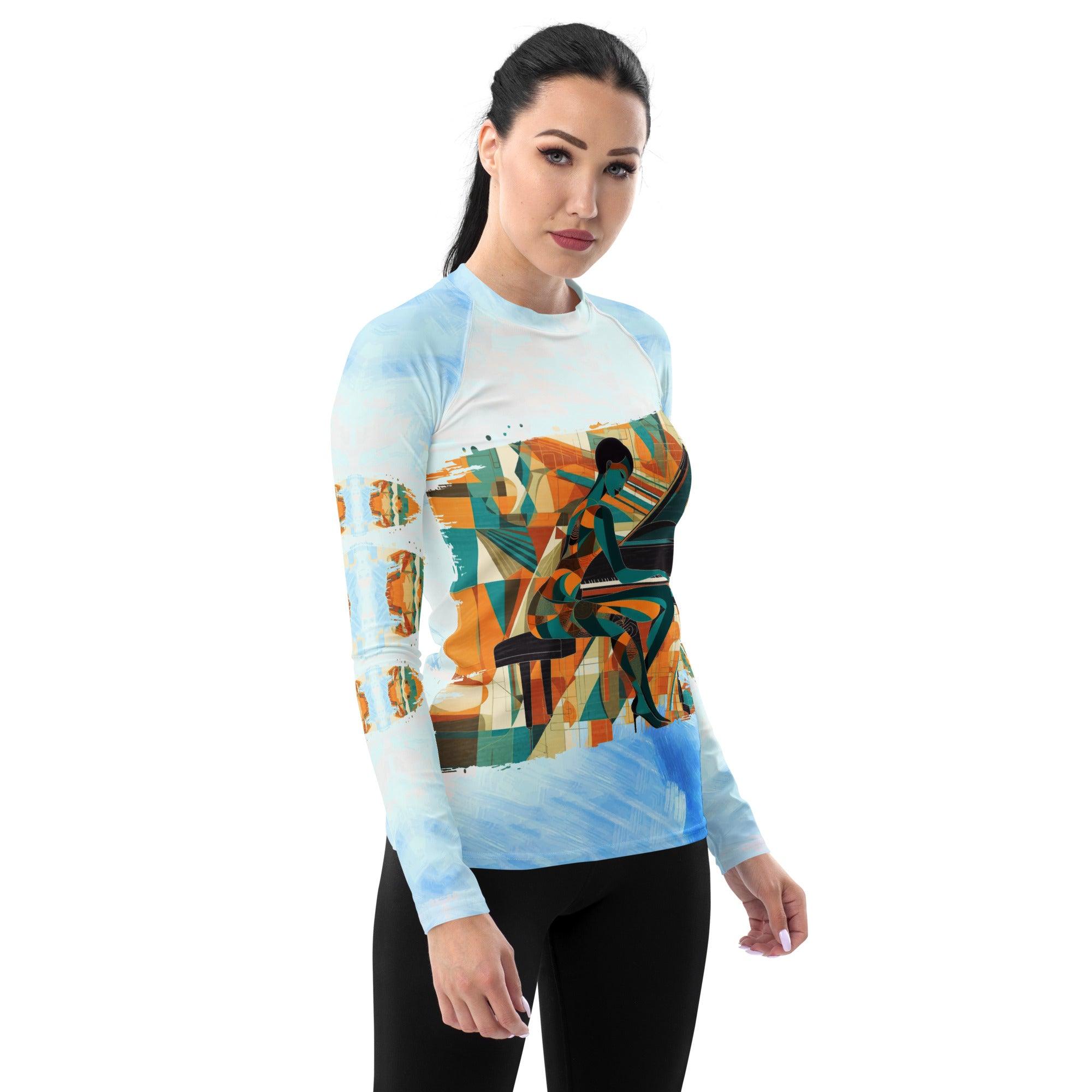 Folk Song All-Over Print Women's Rash Guard - Beyond T-shirts