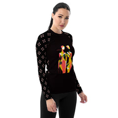 Avant-Garde Ascent All-Over Print Women's Rash Guard - Beyond T-shirts