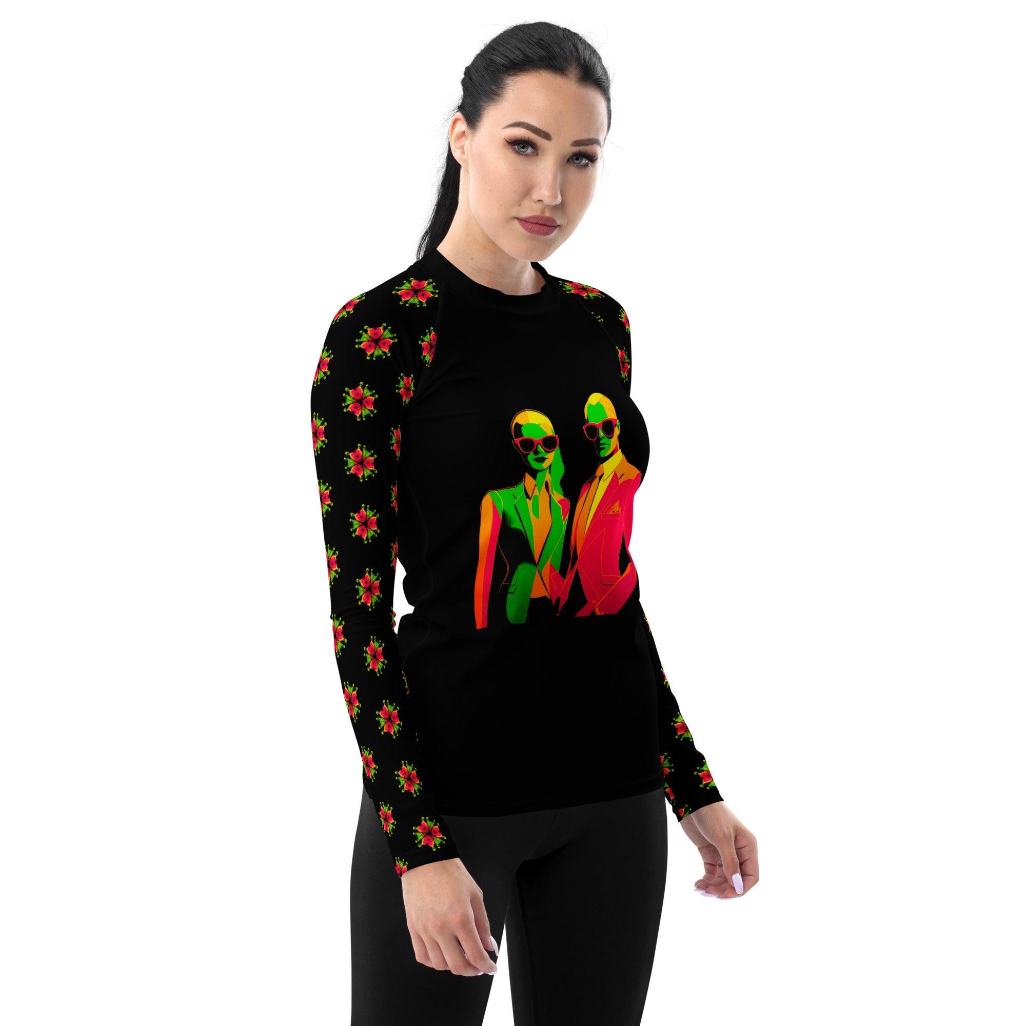 Street Style Symphony All-Over Print Women's Rash Guard - Beyond T-shirts