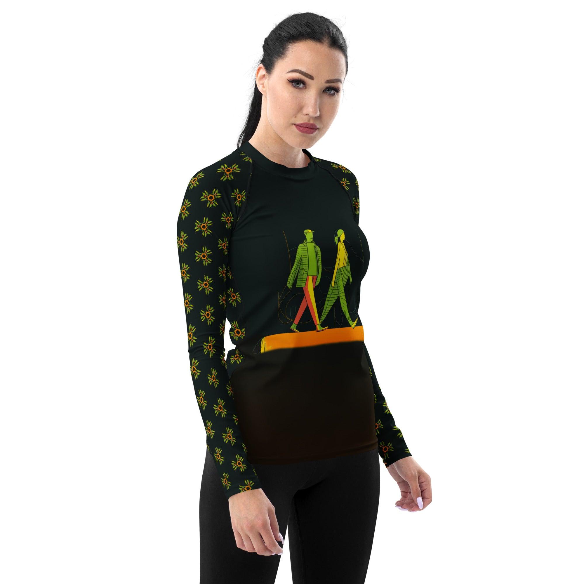 Couture Creation All-Over Print Women's Rash Guard - Beyond T-shirts