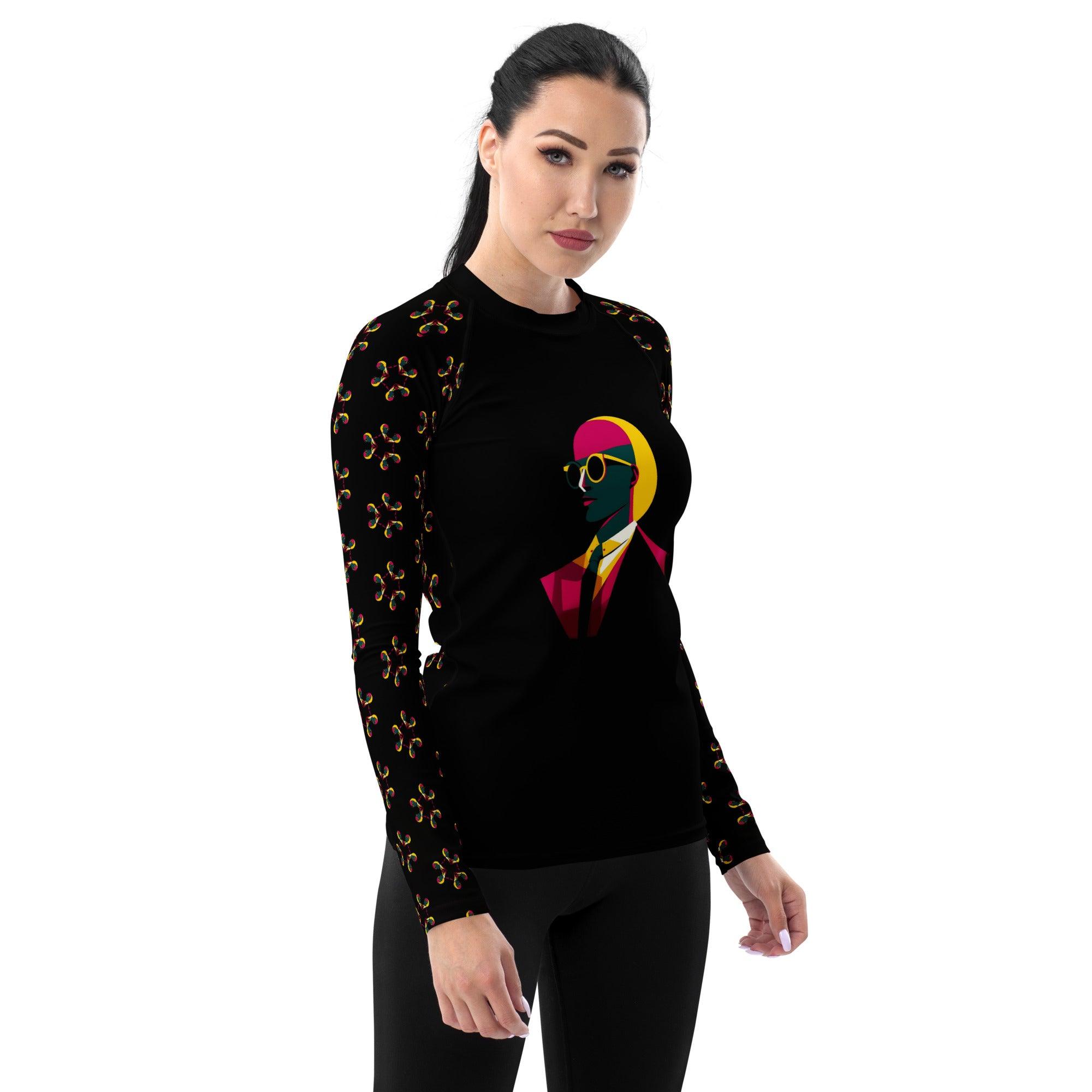 Urban Artistry Unleashed All-Over Print Women's Rash Guard - Beyond T-shirts