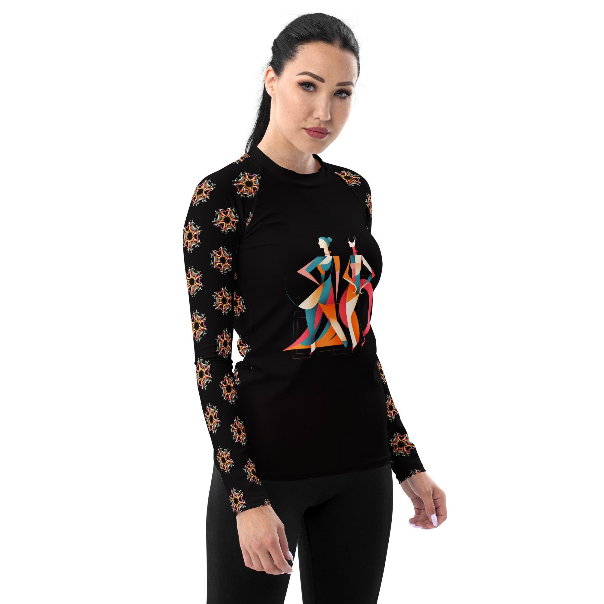 Abstract Adventures All-Over Print Women's Rash Guard - Beyond T-shirts