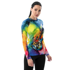 Pianist's Playful Parade Women's Rash Guard