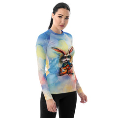 Vocalist's Vibrant Visuals Women's Rash Guard