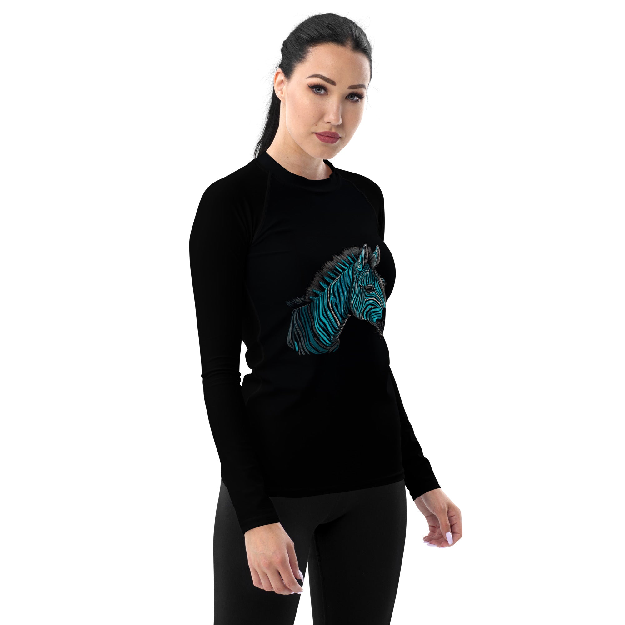 Whimsical Whale Waves Rash Guard