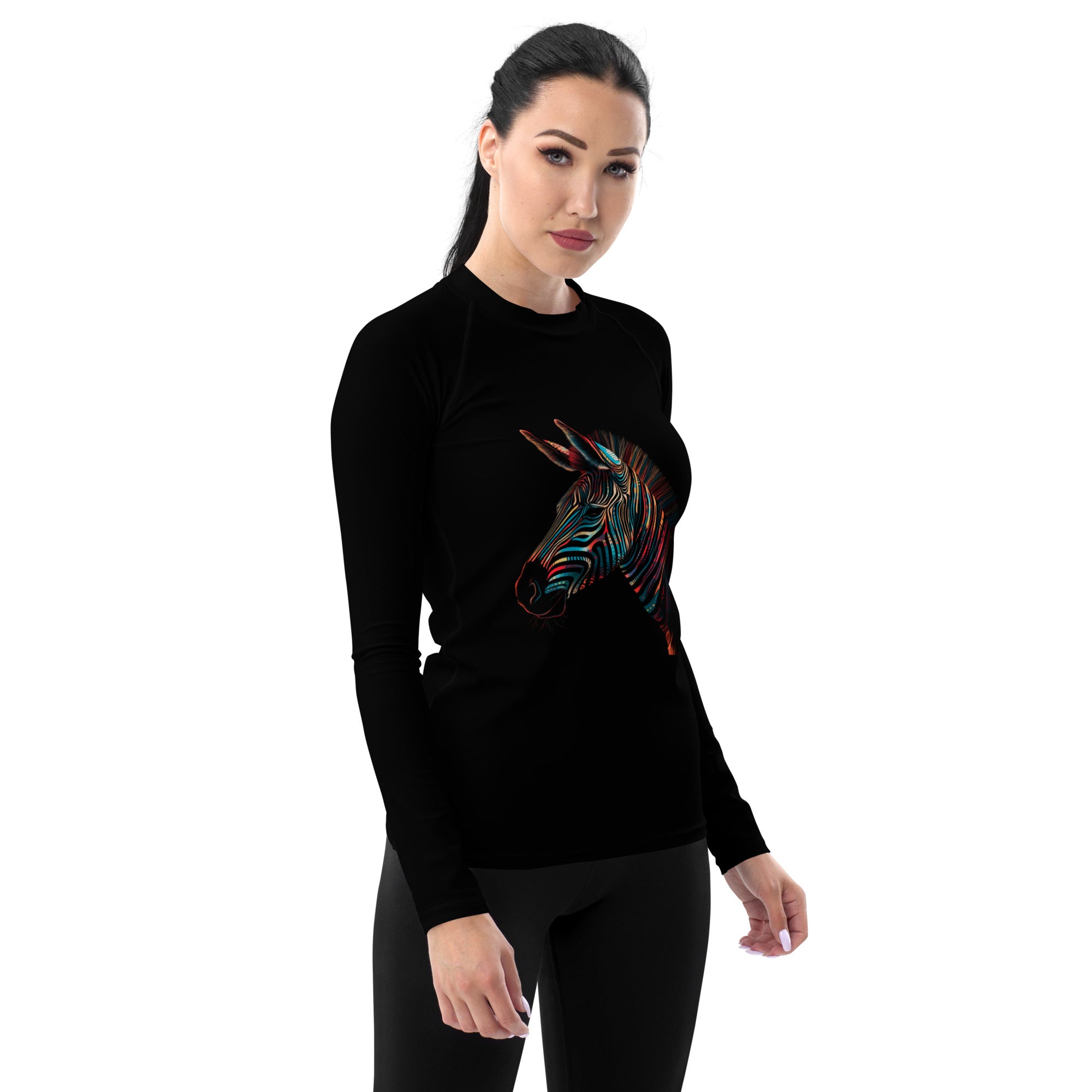 Serene Seahorse Symphony Rash Guard