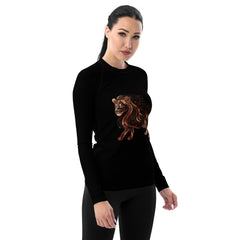 Serene Seahorse Spiral Rash Guard