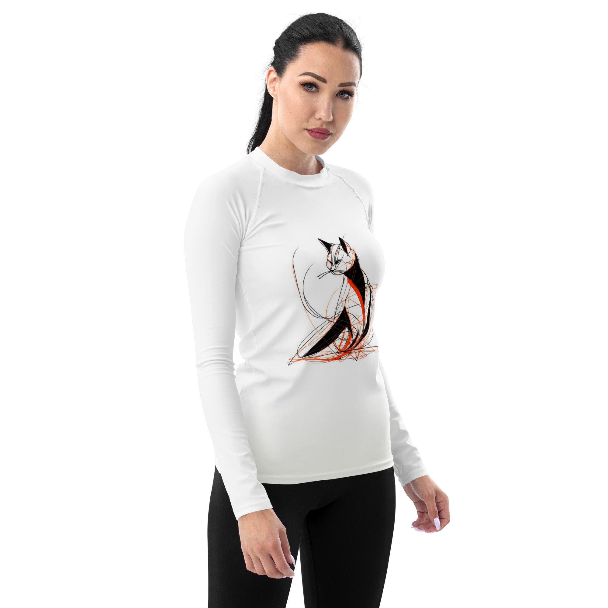 Sandy Paws And Whiskers Women's Rash Guard