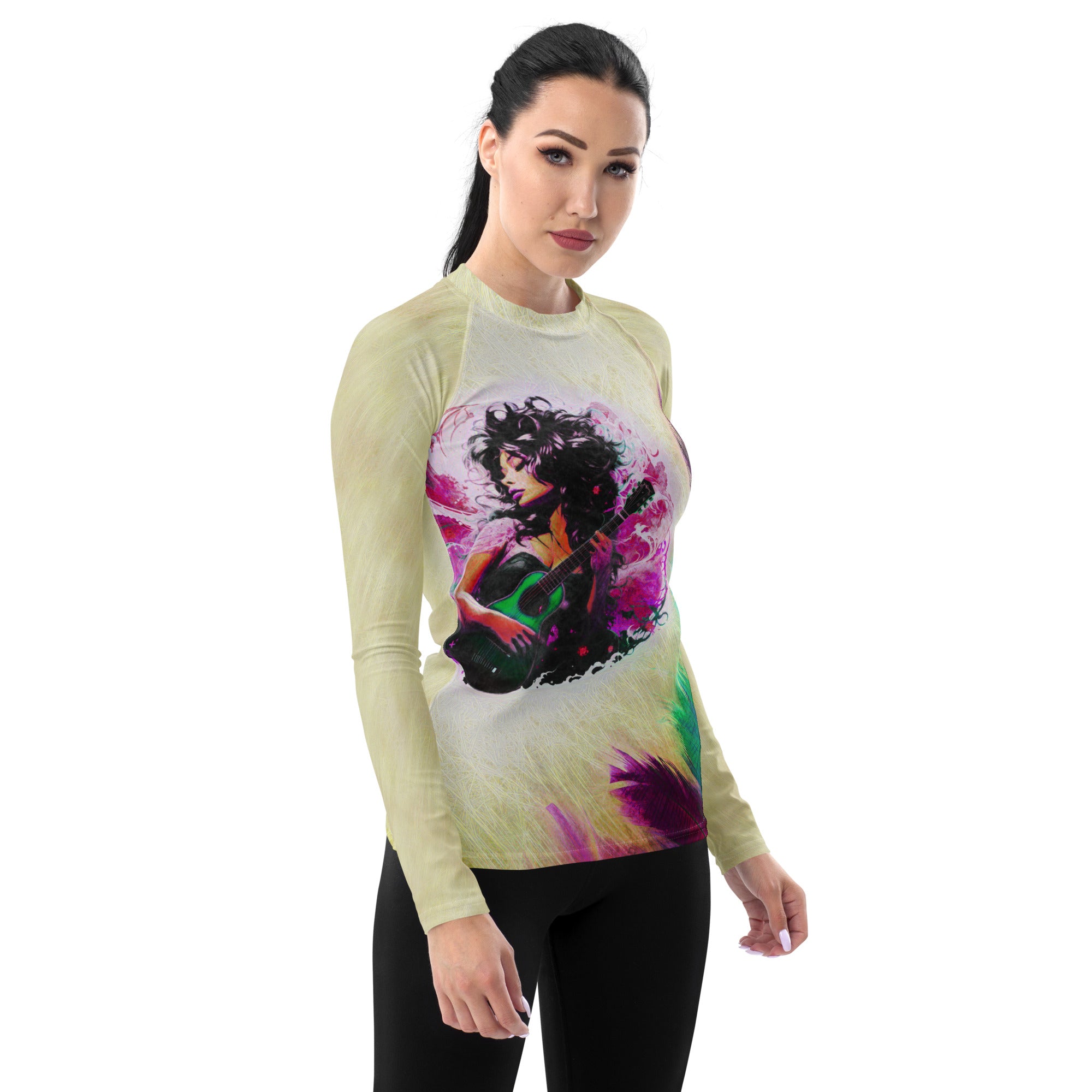 Harmonic Dolphin Dance Women's Rash Guard