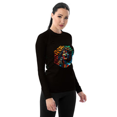 Nautical Notes All-Over Print Women's Rash Guard