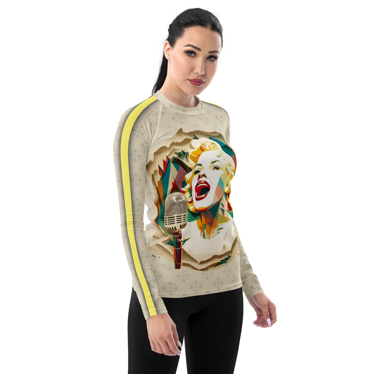 Reggae Ripples Women's Rash Guard