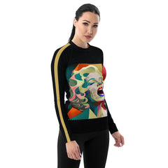 Pop Wave Women's Rash Guard