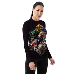 Melodic Symphony All-Over Print Women's Rash Guard