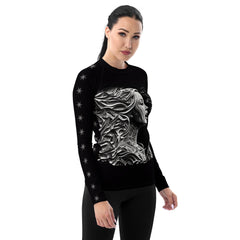 Sonic Serenade All-Over Print Women's Rash Guard