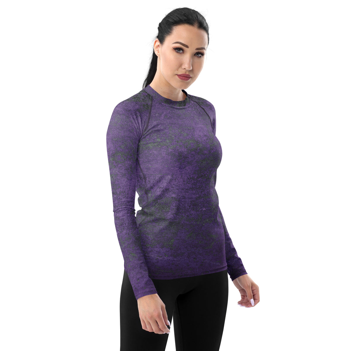 Aged Timber All-Over Print Women's Rash Guard