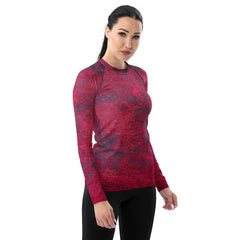 Mountain Majesty Rustic Women's Rash Guard