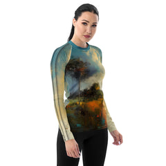 Sakura Blossom Serenity All-Over Print Women's Rash Guard