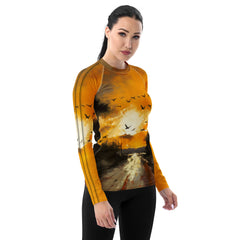 Desert Oasis Landscape Women's Rash Guard