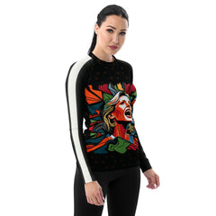 Greatest Ice Skater All-Over Print Women's Rash Guard