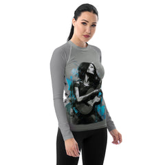 Elegant Abstraction All-Over Print Women's Rash Guard