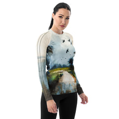 Serene Sunset Rash Guard