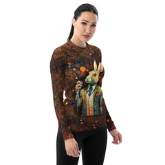 Hop into Style All-Over Print Women's Rash Guard