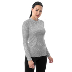 Velvet Touch Texture Women's Rash Guard