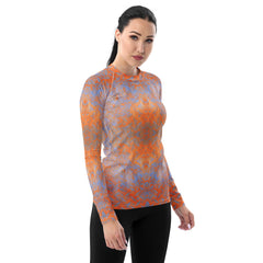 Waffle Weave Texture Women's Rash Guard