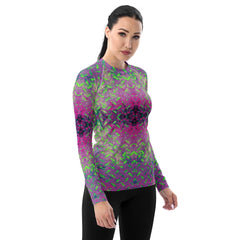 Linen Lunge Texture Women's Rash Guard