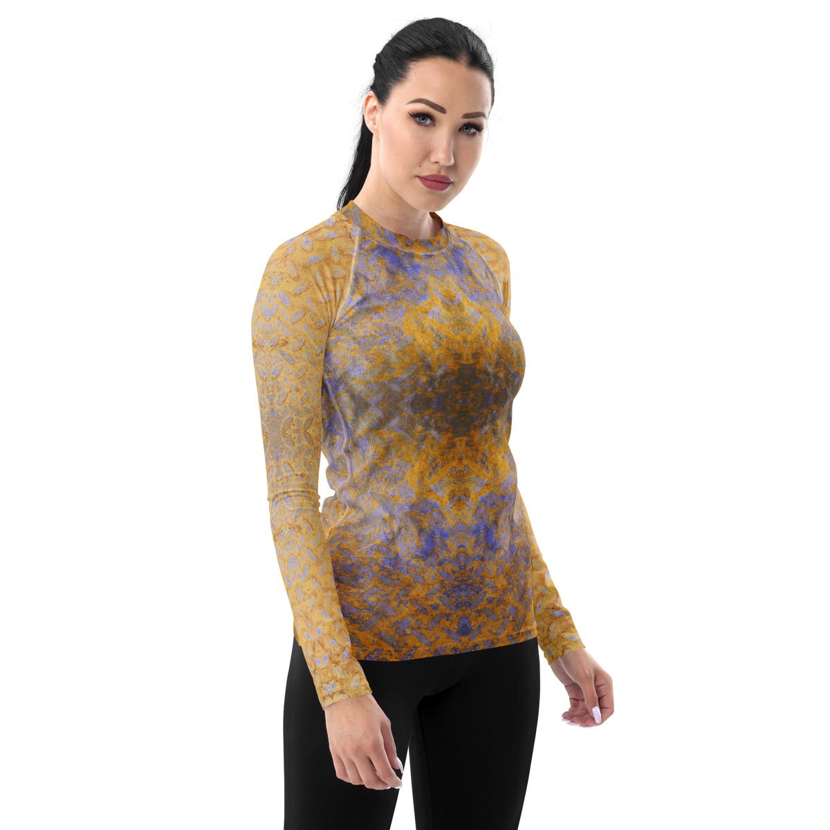 Bamboo Bound Texture Women's Rash Guard