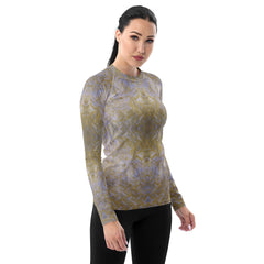 Linen Leap Texture Women's Rash Guard