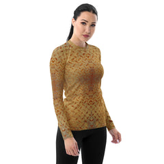 Honeycomb Hustle Texture Women's Rash Guard