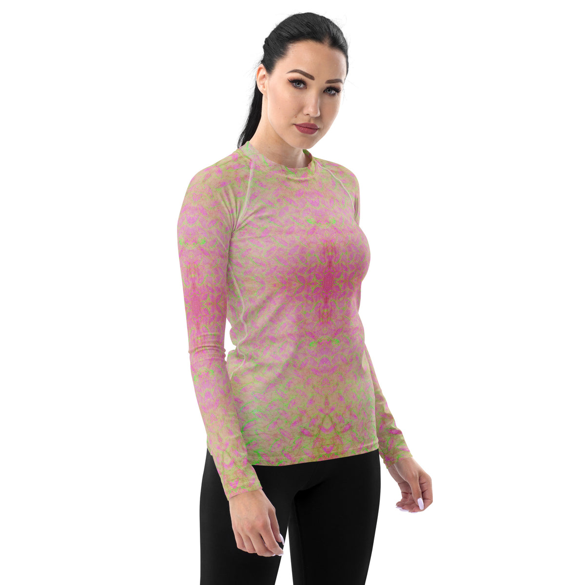 Chenille Charge Texture Women's Rash Guard