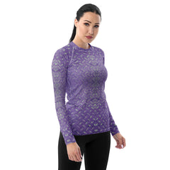 Sateen Sprint Texture Women's Rash Guard