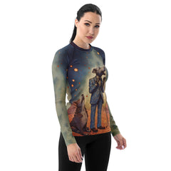 Dog Days of Summer All-Over Print Women's Rash Guard