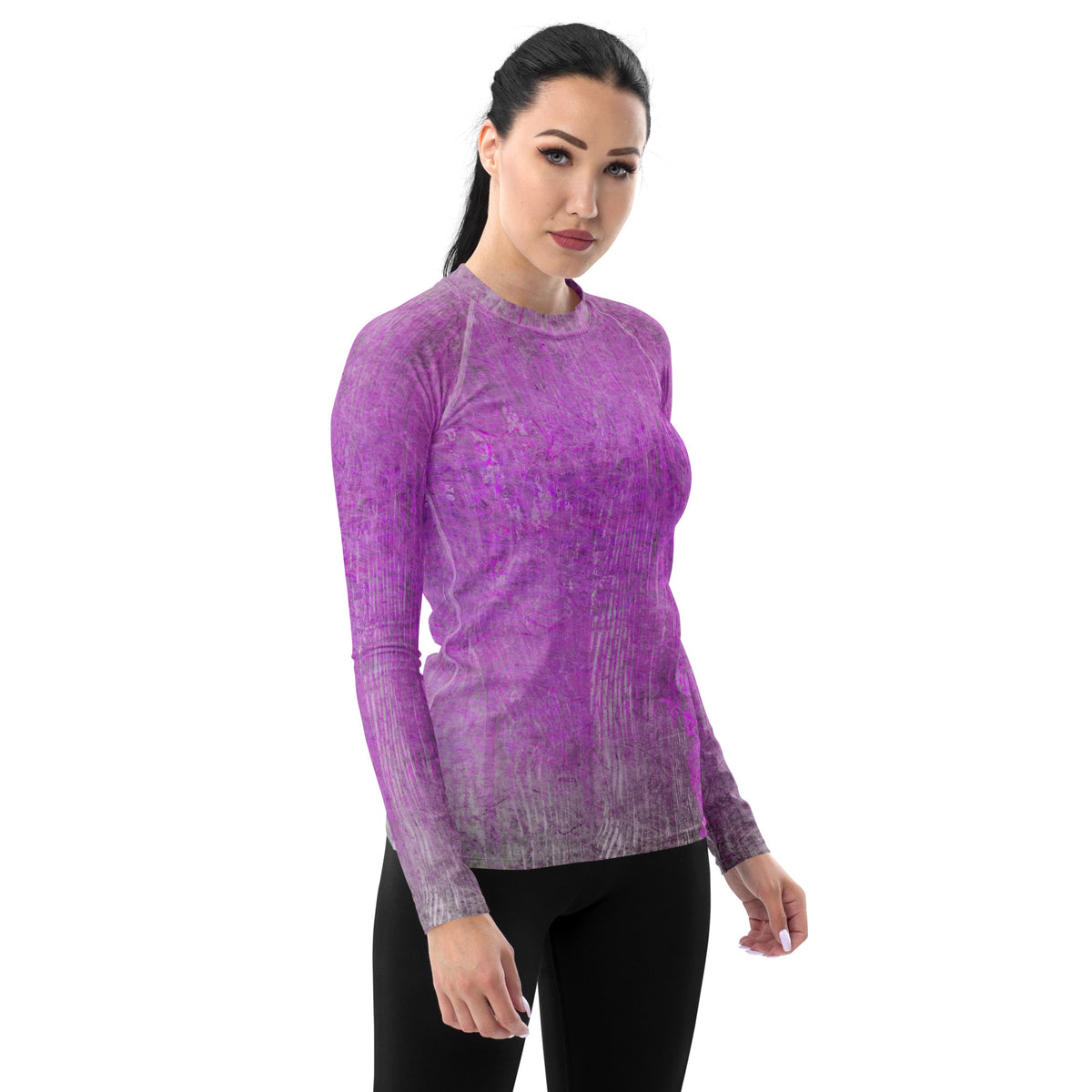 Linen Luxe Texture Women's Rash Guard