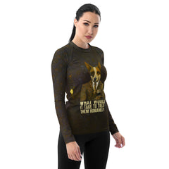 Stylish Squirrel Fashionista All-Over Print Women's Rash Guard