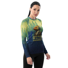 Hip Hop Hawk Breakdancer All-Over Print Women's Rash Guard