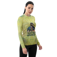 Durable Elegant Eagle Squadron rash guard for women.