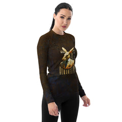 Front view of the Playful Panda Posse Rash Guard, showcasing the comfort fit and design.