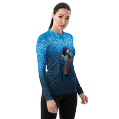 Durable and Vibrant Women's Swimwear Rash Guard.