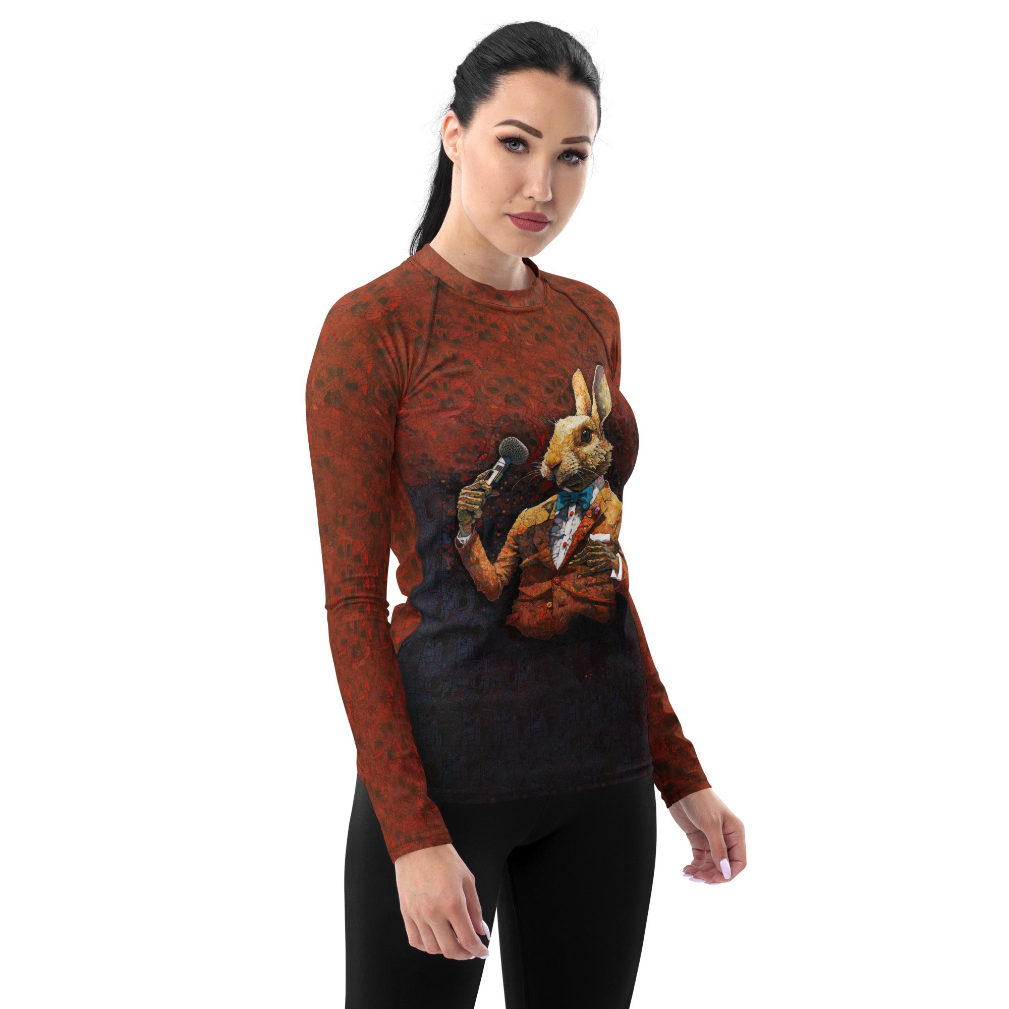 UV protective Playful Rabbit Women's Rash Guard