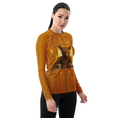 Majestic Bear design women's rash guard