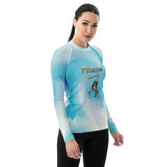 Stylish and comfortable rash guard featuring Cat-Cow Pose artwork.