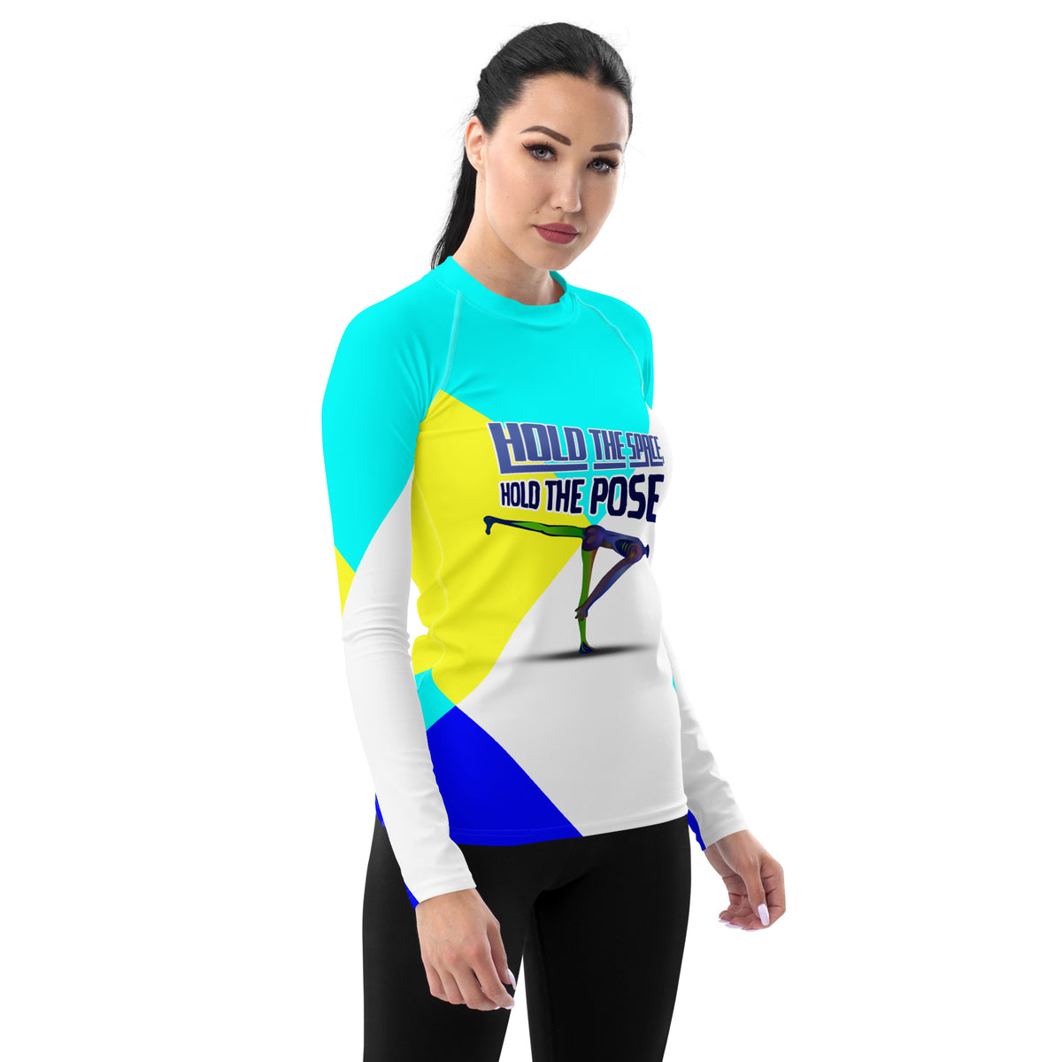 Pure Lotus Women's Rash Guard for outdoor yoga.